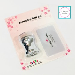 SET DE PLACA Y SELLO "PLATA"